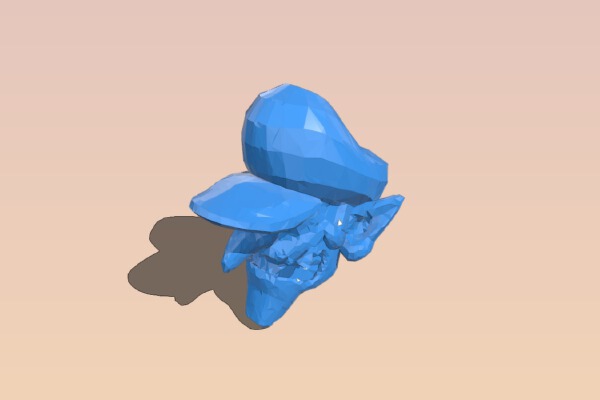 Waluigi head | 3d print model