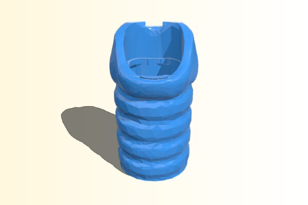 Opened Trachea for Larynx Model in Parts | 3d print model