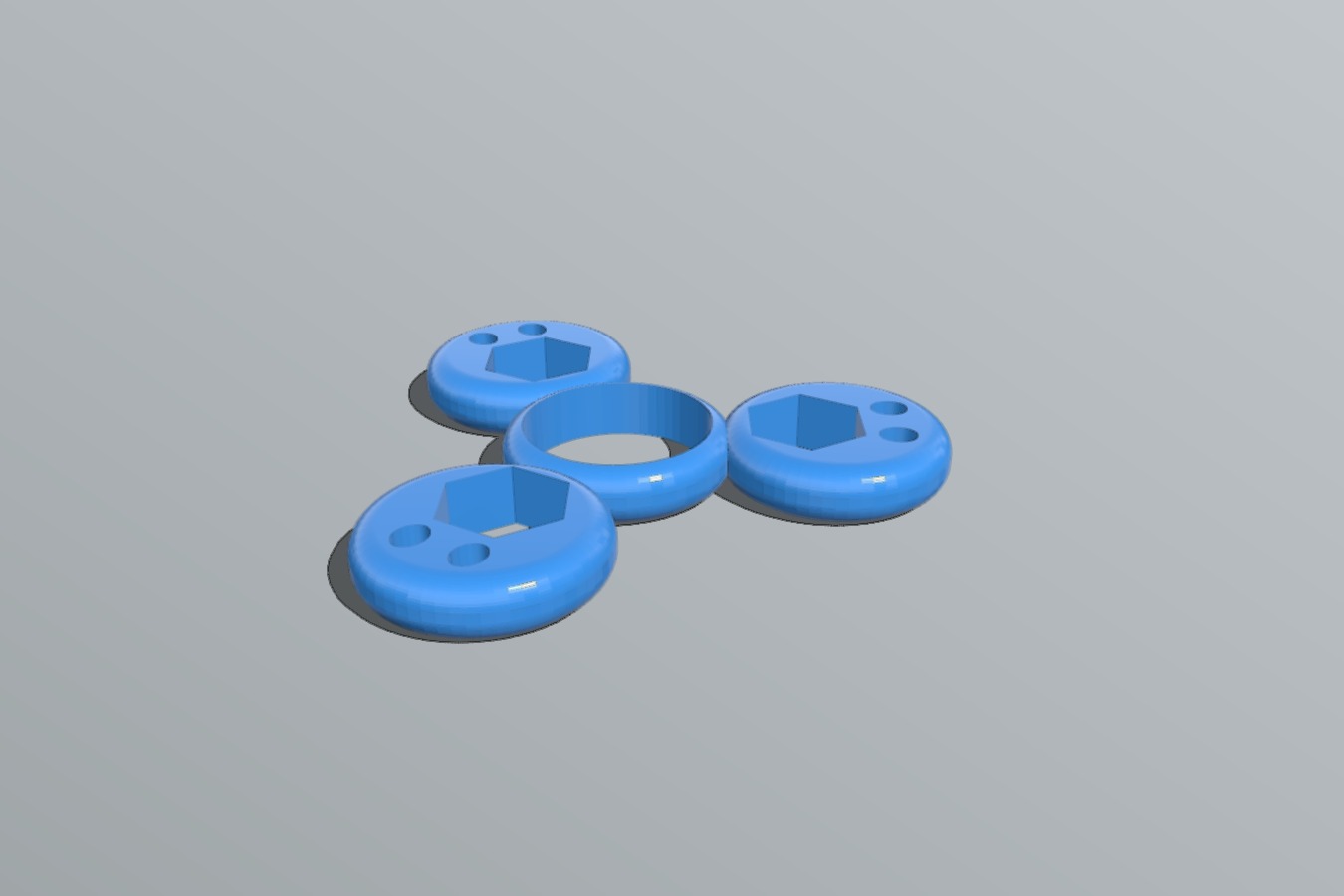 3 Faces M8 Customized OMG Surprise Hex Nut Fidget Spinner (Customizer)