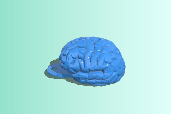 Brain keychain | 3d print model