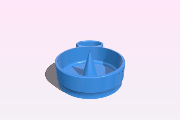 Ashtray debowler with lighter holder | 3d print model