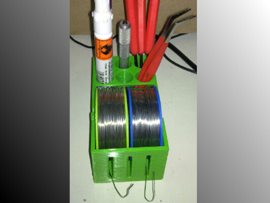 Solder Dispenser _ Solder Spool Holder | 3d print model