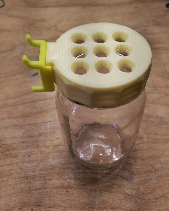 Breadboard Jumper Storage_Dispenser for a Pegboard
