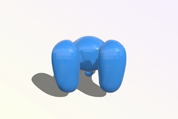 Smurf divided into parts for multicolor printing | 3d print model