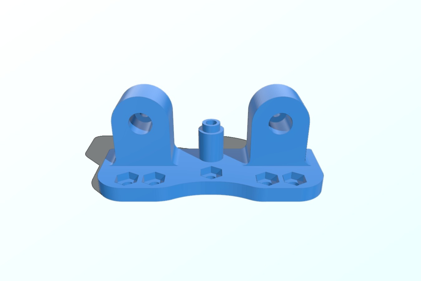 Double M6 bar mount with belt return pulley for Axis hacking experiments with I-gus or standard linear bearings