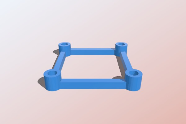 Miniquad Spacer for Naze32 or similar; 4mm and 6mm and 6mm with Antenna Holders | 3d print model