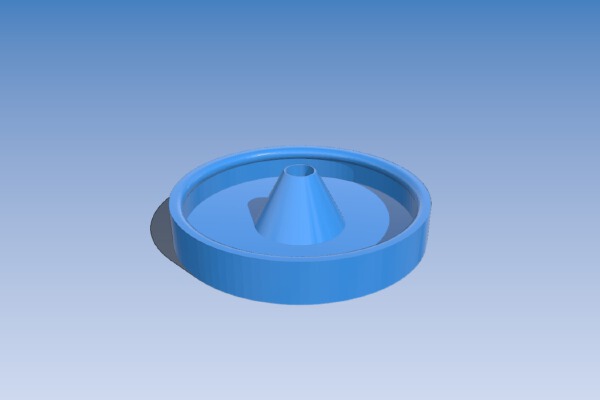 lost wax casting flask sprue base | 3d print model