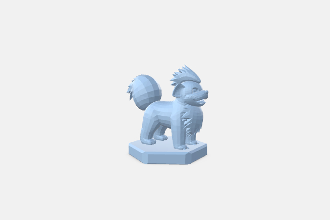 Pokemon Chess Set of Bishop Growlithe