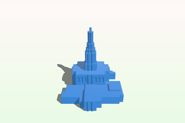 Idaho Falls Temple | 3d print model