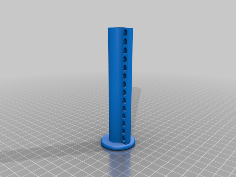 Filament support with holes