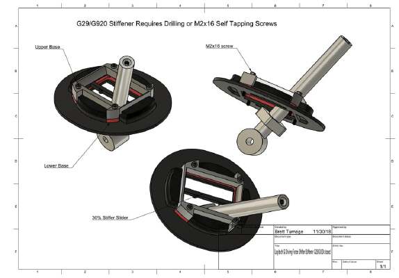 Super Stiff Shifter Assembly for Logitech G Driving Shifter with G29_ G920 | 3d print model