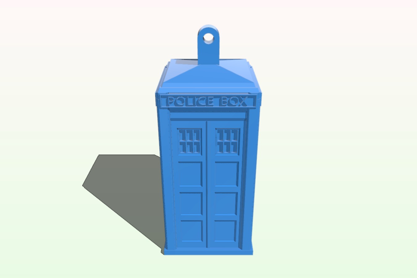 Detailed Tardis Christmas Ornament