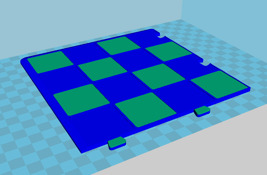 Dual Extuder chessboard
