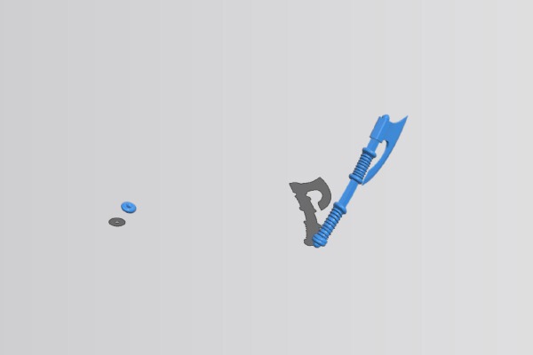 Ironfell Axe of the Warlock Knight | 3d print model
