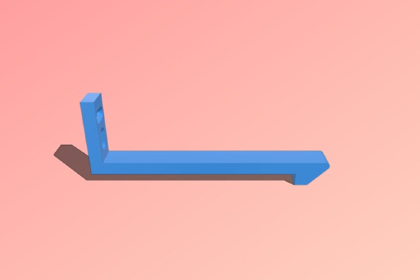 Child Safety Invisible Cabinet Lock | 3d print model
