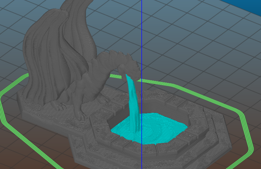 Dragon Fountain dual color