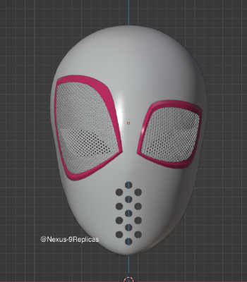 Spider-Gwen Face Shell Across the Spider-verse | 3d print model