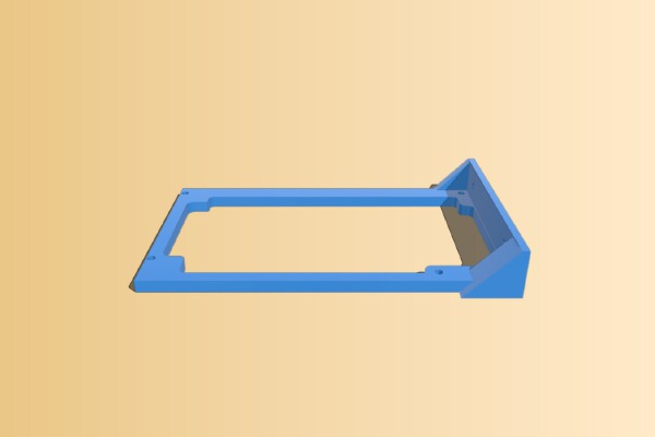 ATX power supply cutout, screw down mounting bracket | 3d print model