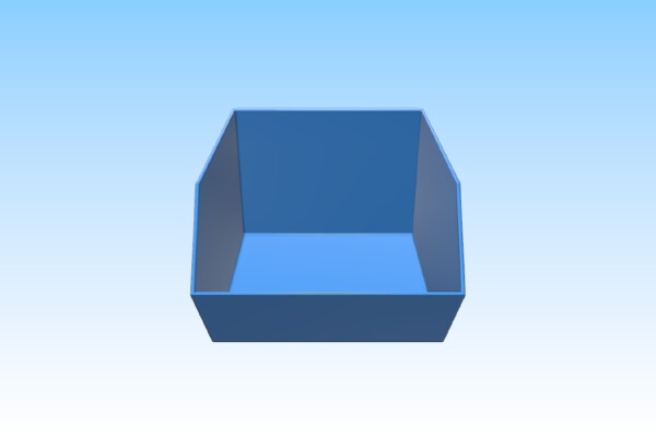 French Cleat Storage Bin | 3d print model