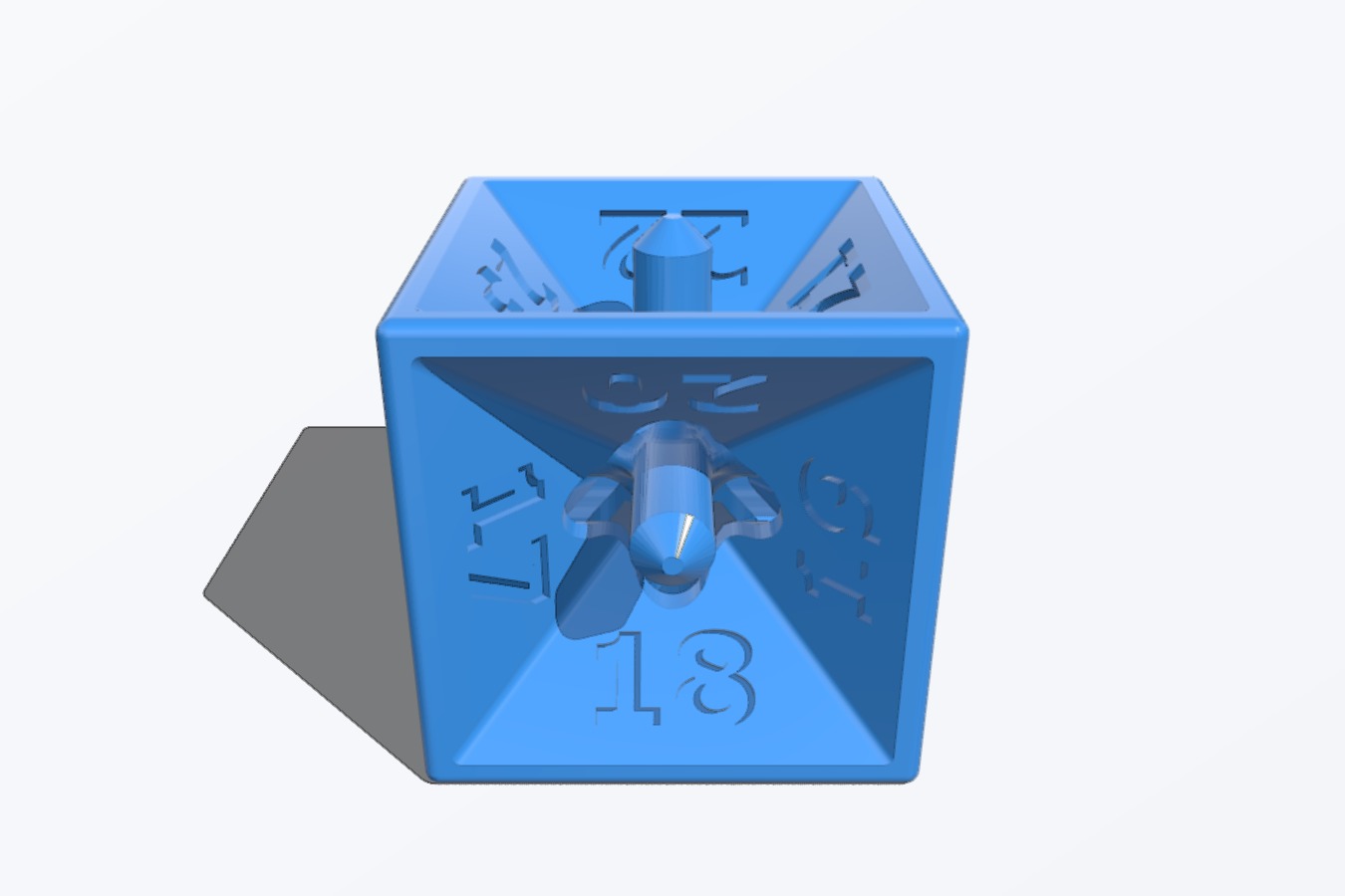 A 24 sided Die with 6 Sides Tesseract inspired Die with 24 possible outcomes.