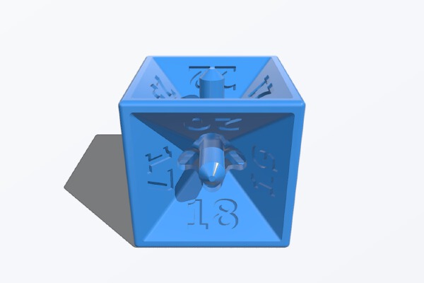 A 24 sided Die with 6 Sides Tesseract inspired Die with 24 possible outcomes. | 3d print model