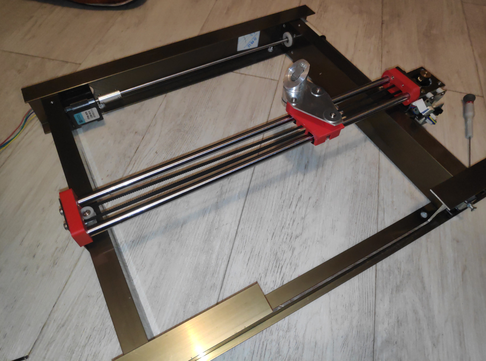 X carriage upgrade for K40 laser engraver FreeCAD
