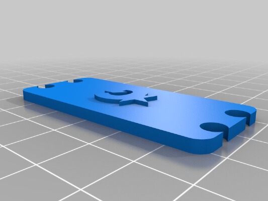 Traxxas E-Revo, Summit 1_8 Servo Cover Plate | 3d print model