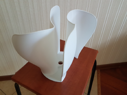 Big Flower rotating by wind | 3d print model