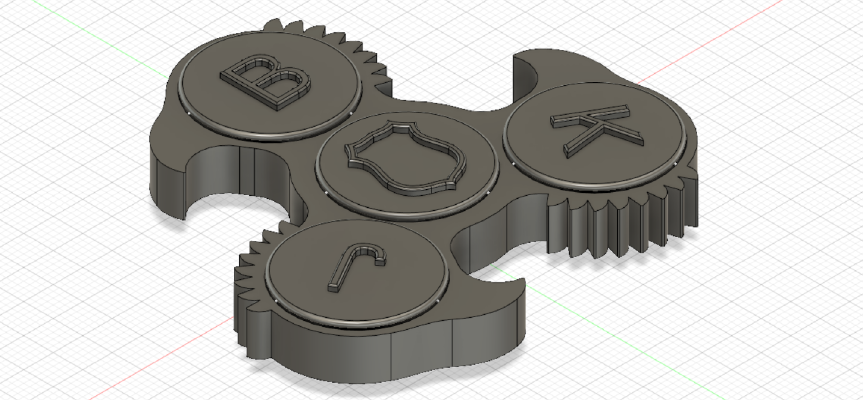 Eagle _ BJK Fidget Spinner | 3d print model