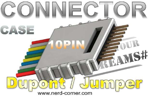 CONNECTOR housing 10Pin Dupont _ Jumper-Cable | 3d print model