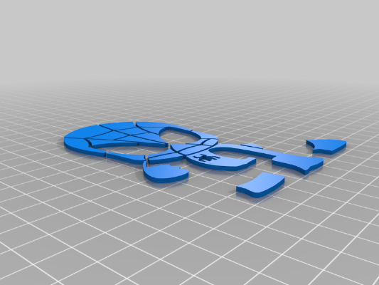 Badge chibi spiderman | 3d print model