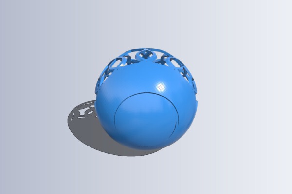 Candle holder tree ball | 3d print model