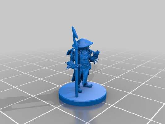 Dwarf Druid Miniature | 3d print model