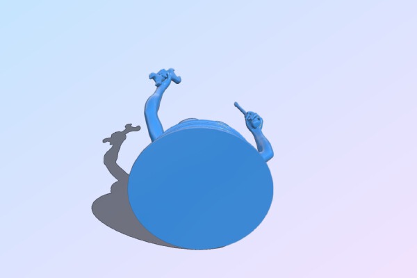 Golden hands | 3d print model