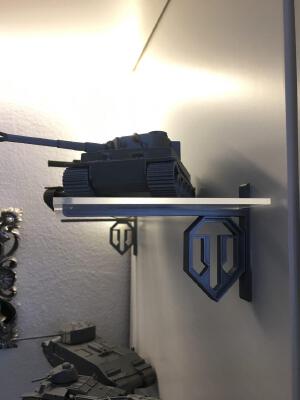 Shelf bracket World of Tanks w_o screws | 3d print model