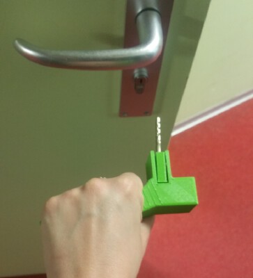 OT student project : adaptable key handle _ poignée de clé adaptable | 3d print model