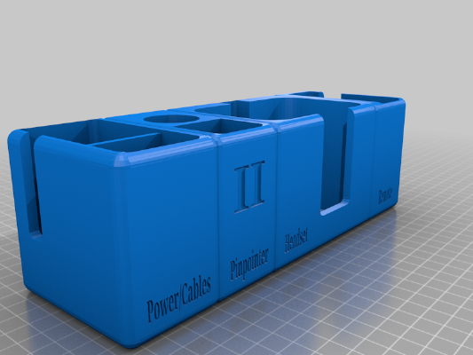 Organiseur _ Rack de bureau ou mural télécommande et accessoires XP Deus 2 _ Wall storage Deus II | 3d print model