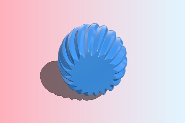 Wavy Flower Pot Design (Easily Scaleable) | 3d print model