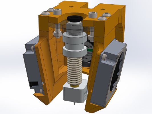 P3steel toolson edition MK2 - Merlin hotend adapter | 3d print model
