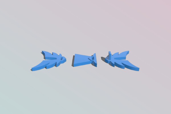 Gloomhaven Flying Monster Standee Riser with Peg | 3d print model