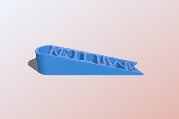 Keil-UWE für Kai-UWE: Door Wedge, Door Stop, Türkeil | 3d print model