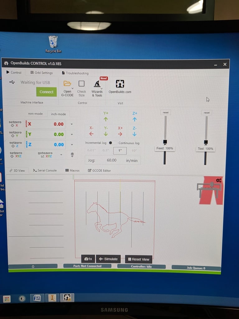 Fully 3D Printed Small CNC Router_Plotter