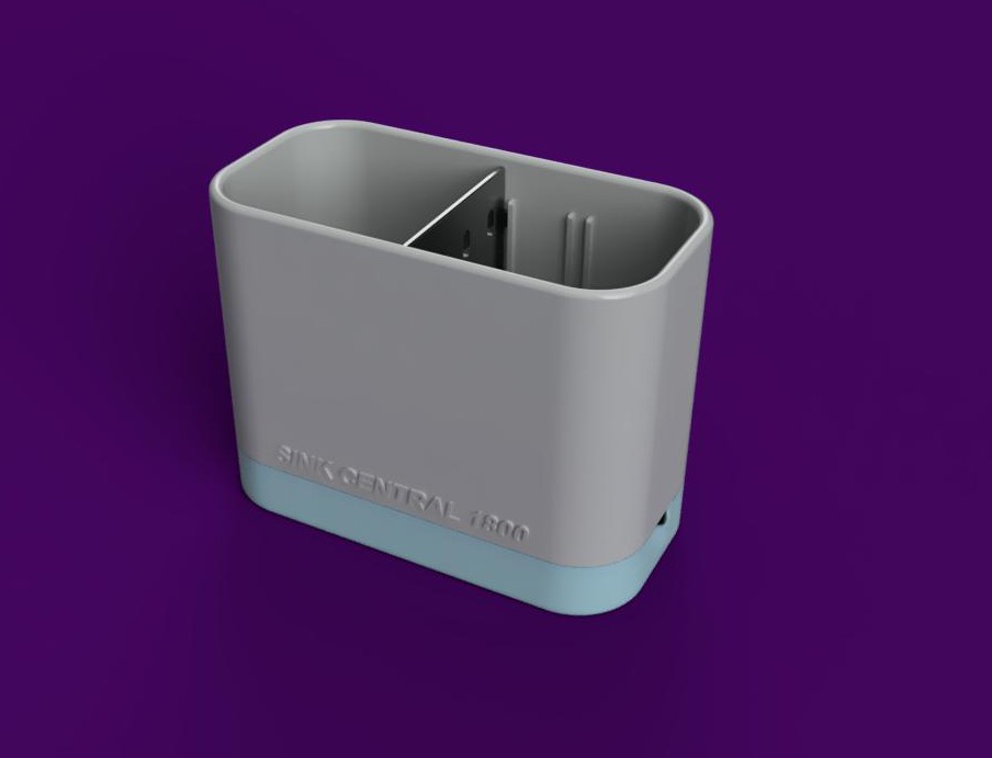 Sink Caddy with Self Drain and Adjustable Divider
