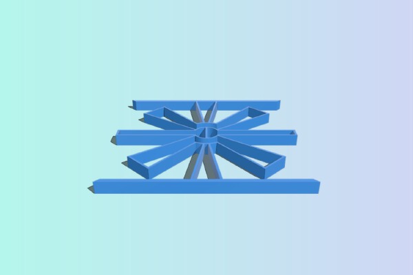 PoC: 180 degree hinge w_o moving parts | 3d print model