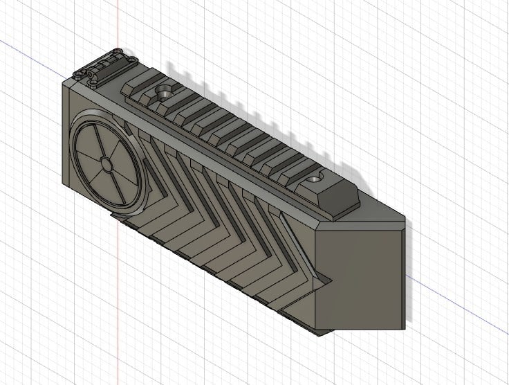 Airsoft battery BIG box for picatinny rail Li-Po 3300
