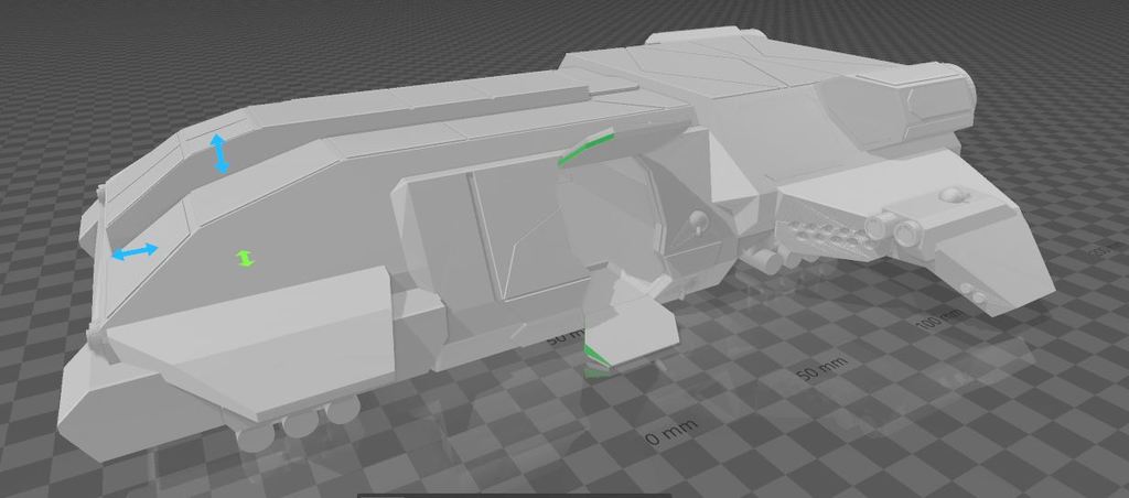 Infantry Transport Dropship 6mm Mecha scale
