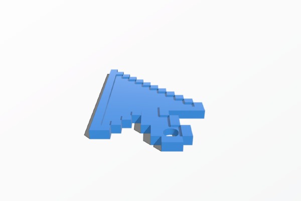 Cursor Keychain | 3d print model