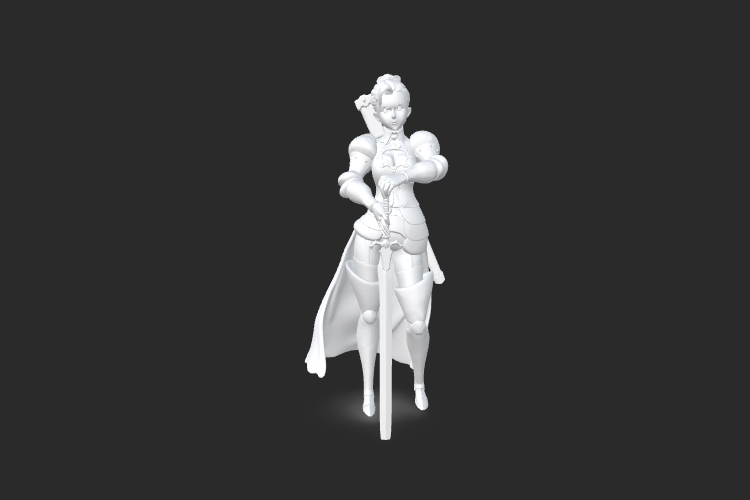 Female soldiers 3d model