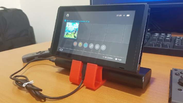 Nintendo Switch Portable Charging Stand | 3d print model