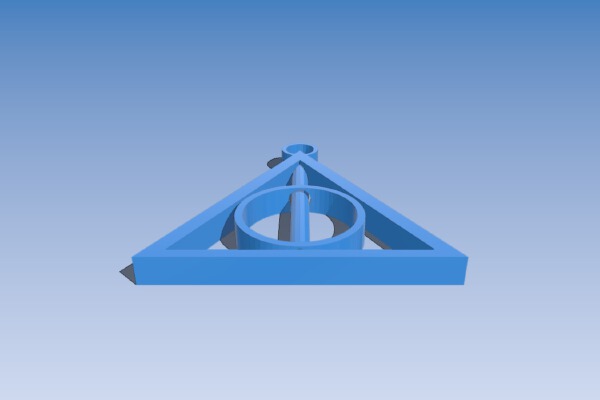 Deathly Hallows Keychain - Harry Potter | 3d print model